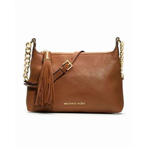 michael michael kors small weston pebbled messenger bag